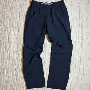 Under Armour Golf Pants Mens Size 32 x 30 Performance Polyester Blend Black Flat